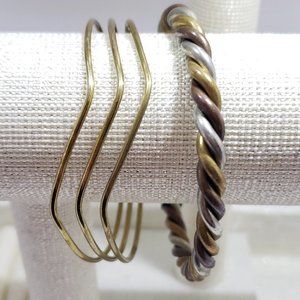 BRASS AND COPPER BRACELETS BEAUTIFUL AND HEALING